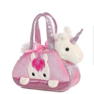 Aurora World Fancy Pals Peek-A-Boo Unicorn Purse